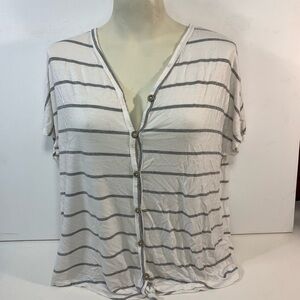 White Birch Stripped Blouse